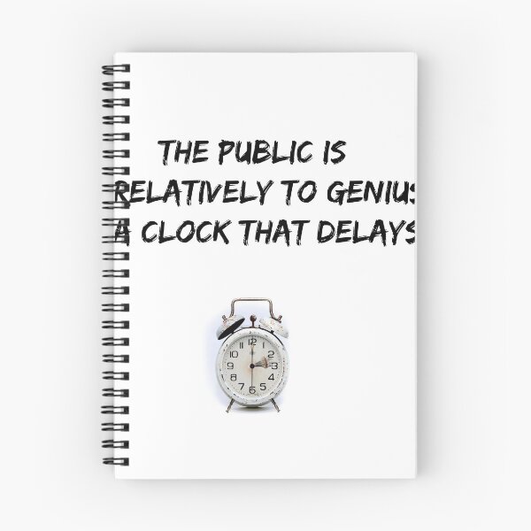 Item preview, T-Shirt The public is relatively to genius a clock that delays. designed and sold by Axel20.