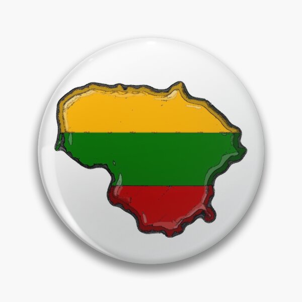 Item preview, Lithuania Map With Lithuanian Flag designed and sold by Havocgirl.