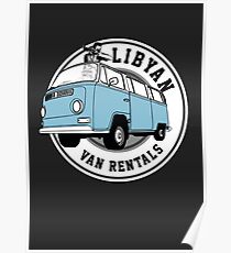 Back to the Future 'Libyan Van Rentals' Logo Poster