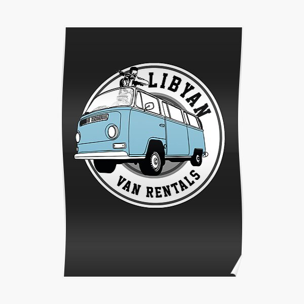 Back to the Future 'Libyan Van Rentals' Logo Poster