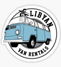 Back to the Future 'Libyan Van Rentals' Logo Sticker