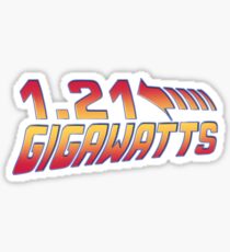 Back to the Future 1.21 Gigawatts Sticker