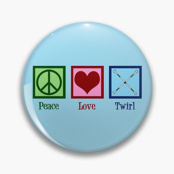 Item preview, Peace Love Twirl | Baton Twirling designed and sold by Epic Love Designs.