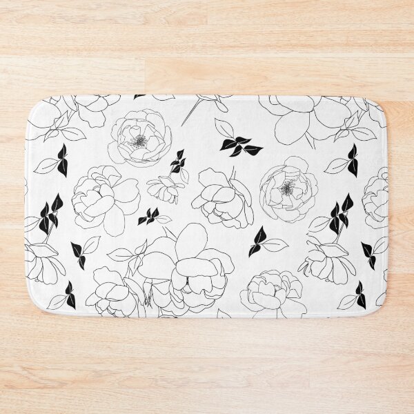 Item preview, English Roses in Line BW designed and sold by FEM-creative.