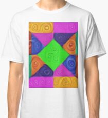 DeepDream Color Squares Visual Areas 5x5K v1448026462 Classic T-Shirt