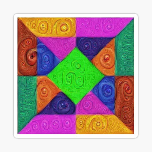 Item preview, DeepDream Color Squares Visual Areas 5x5K v1448026462 designed and sold by blackhalt.