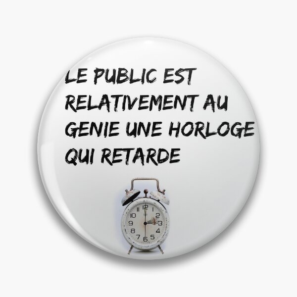 Item preview, T-Shirt The public is relatively to genius a clock that delays designed and sold by Axel20.