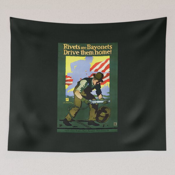 Item preview, Rivets Are Bayonets - Drive Them Home - WW1 1917 designed and sold by warishellstore.