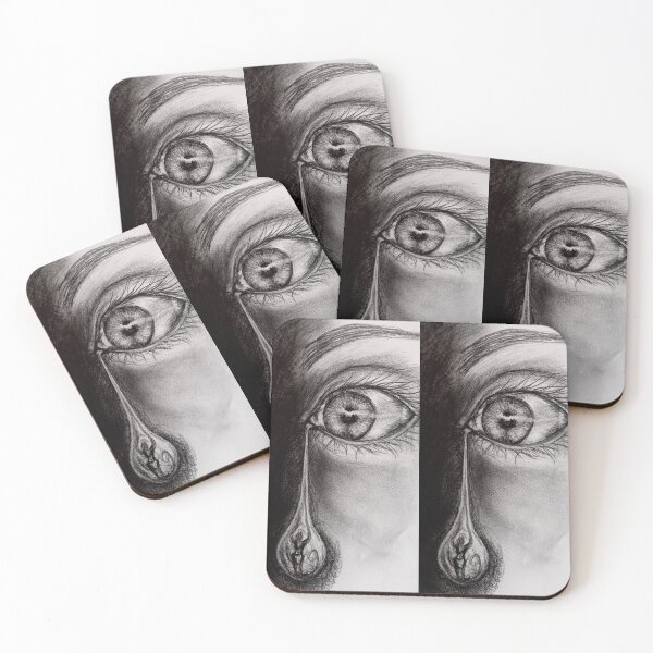 Item preview, crying eye designed and sold by nikisteelglass.