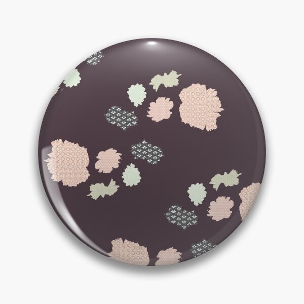 Item preview, Japanese pattern and Peony repeat - Damson designed and sold by Digital-Floral.