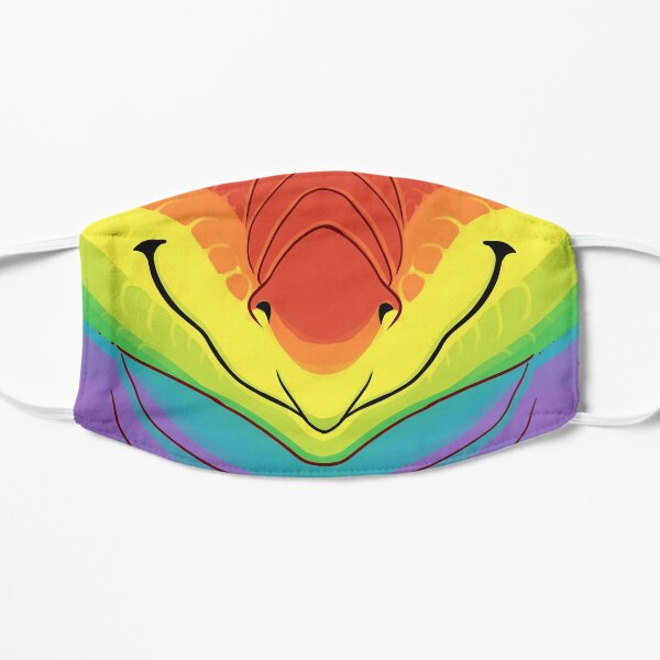 Emotive Rainbow Dragon - Happy Flat Mask