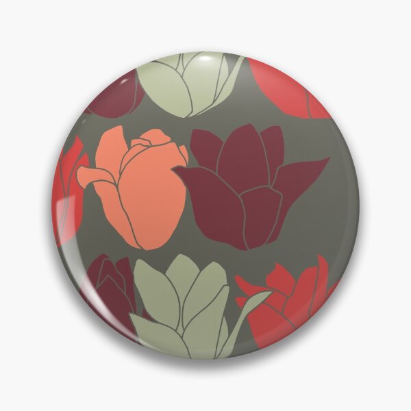 Artikelvorschau, Tulpe wiederholen (Khaki) entworfen und verkauft von Digital-Floral.