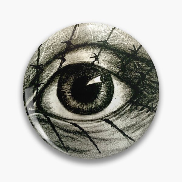 Item preview, barbwire eye 2 designed and sold by nikisteelglass.