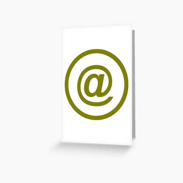 I look forward to your e-mail. Greeting Card