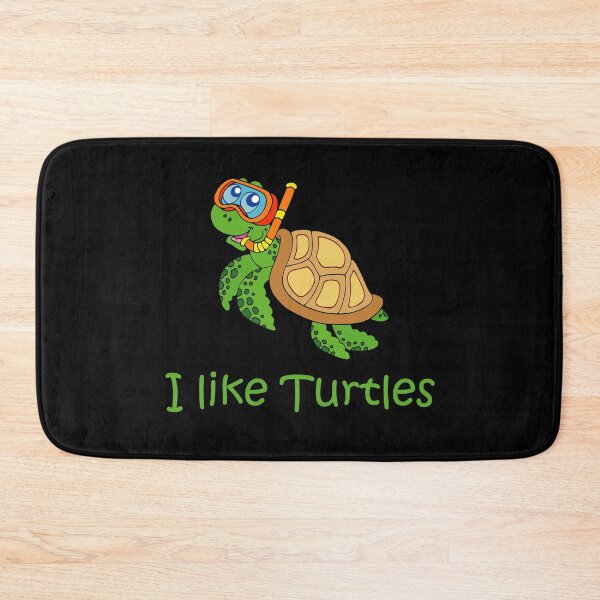 Item preview, I Like Turtles Funny Snorkeling Sea Turtle Drawing Turtle Lovers Bday Gift  designed and sold by FunnySunny T-Shirts.