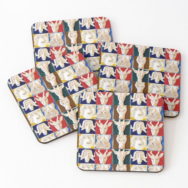 Item preview, Clay tiles masks of animals designed and sold by danshiloh.