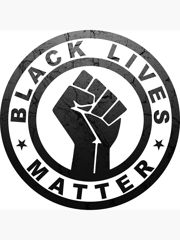 "BLM FIST LOGO" Art Print by themposs | Redbubble
