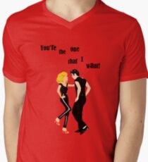 Grease "You're the One That I Want" Men's V-Neck T-Shirt