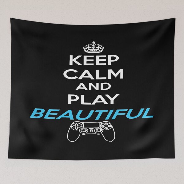 Item preview, Keep Calm and Play Beautiful (Playstation version) designed and sold by TagzbyPearce.