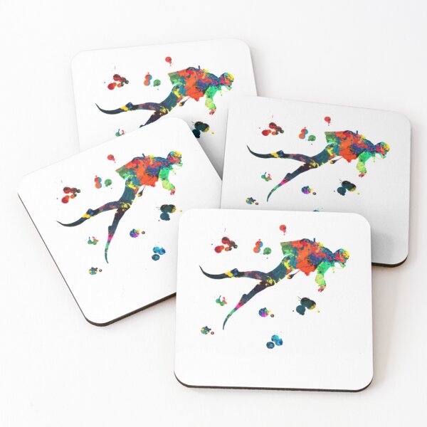 Item preview, Colorful Scuba Diver Snorkeling Boatrip Splash designed and sold by DaneRhodes1.