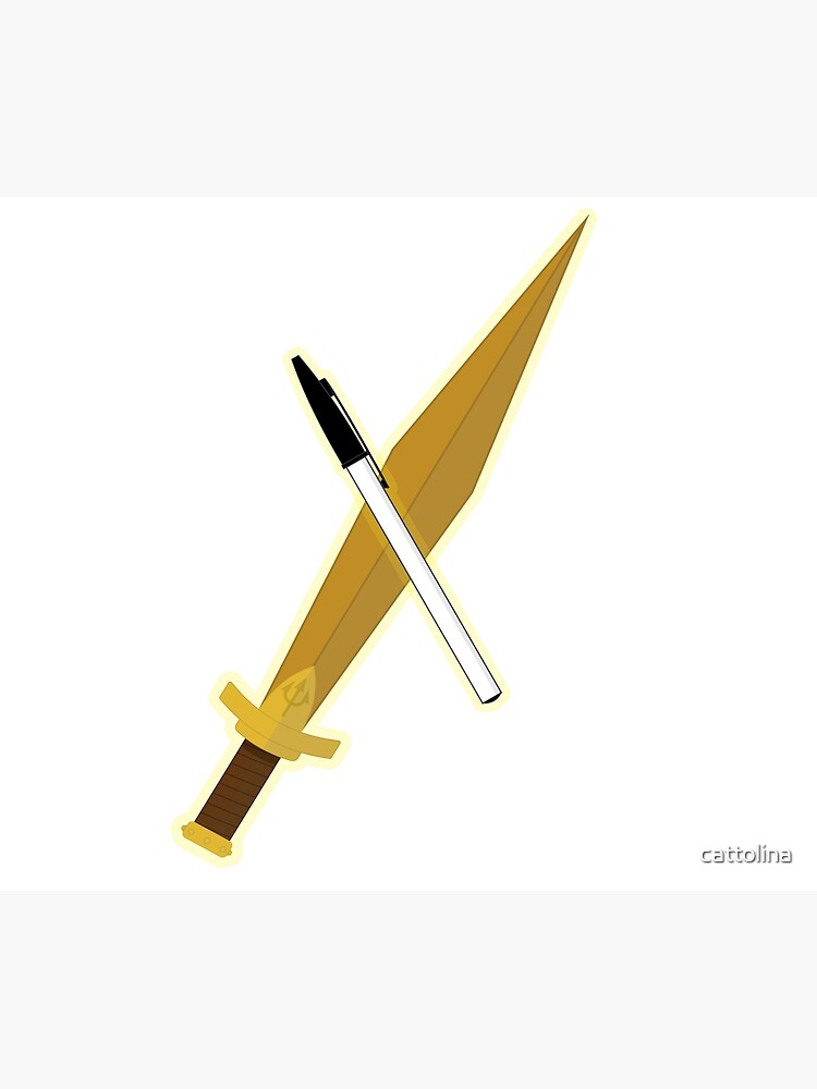 Percy Jackson Riptide Sword and Pen Photographic Print for Sale by  cattolina