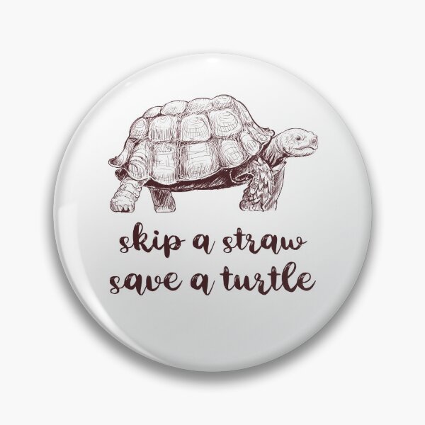 Item preview, Skip A Straw Save A Turtle Awesome Sea Turtle Pen Drawing Important Environmental Message designed and sold by FunnySunny T-Shirts.