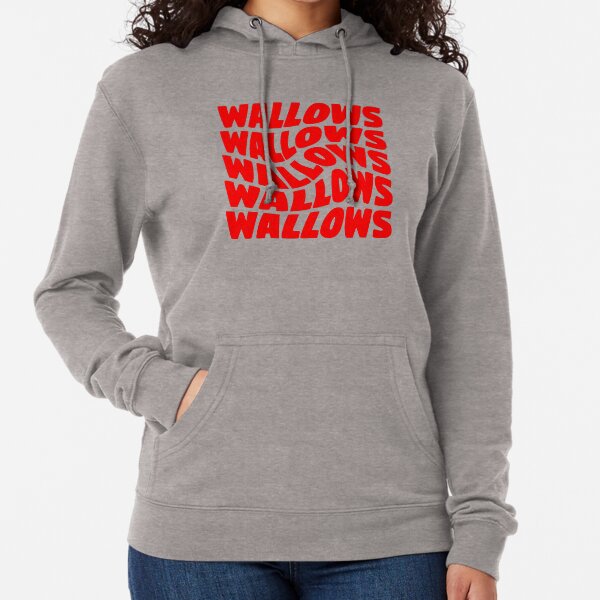 red wallows swirl design Lightweight Hoodie