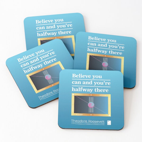 Item preview, Believe you can and you're halfway there designed and sold by quotesonposters.