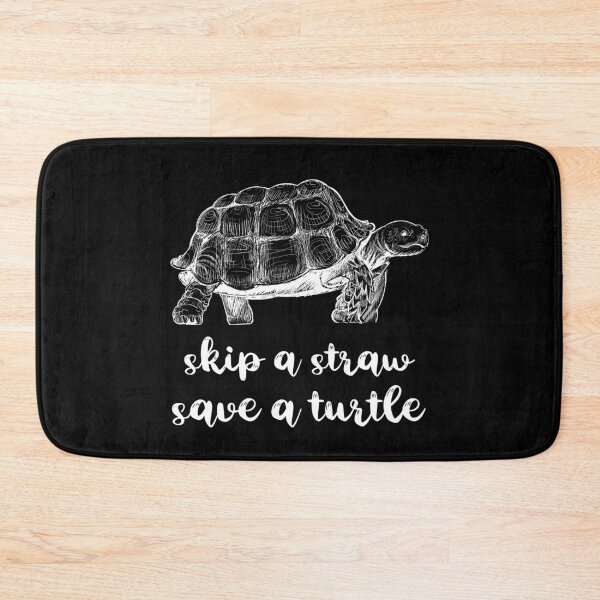 Item preview, Skip A Straw Save A Turtle Sea Turtle Hand-Drawn Design Important Environmental Protection Message designed and sold by FunnySunny T-Shirts.