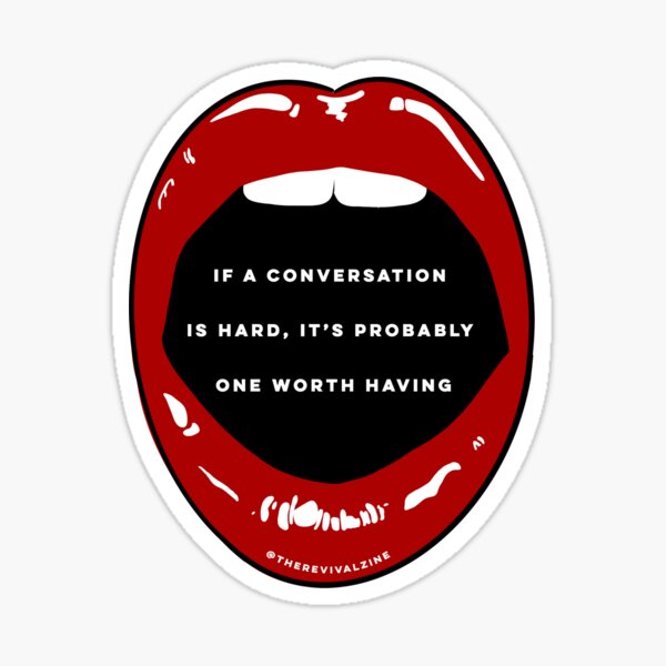 Hard Conversation: Black Lives Matter Sticker