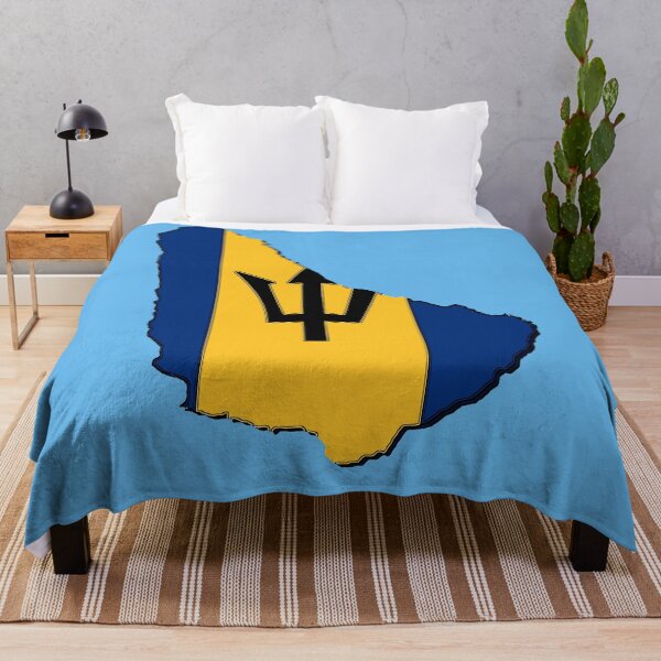 Item preview, Barbados Map With Barbadian Flag designed and sold by Havocgirl.