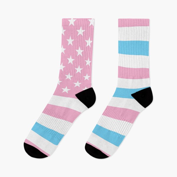 Item preview, TRANSGENDER USA FLAG - PALE BLUE, WHITE AND PINK TRANSGENDER FLAG, INVERTED COLOURS designed and sold by Clifford Hayes.