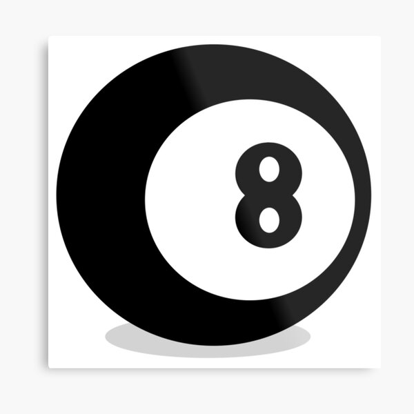 8 ball Metal Print