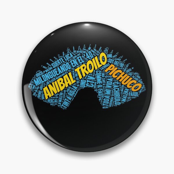 Item preview, Anibal Troilo Pichuco Bandoneon Word Art Version 2 designed and sold by infinitetango.