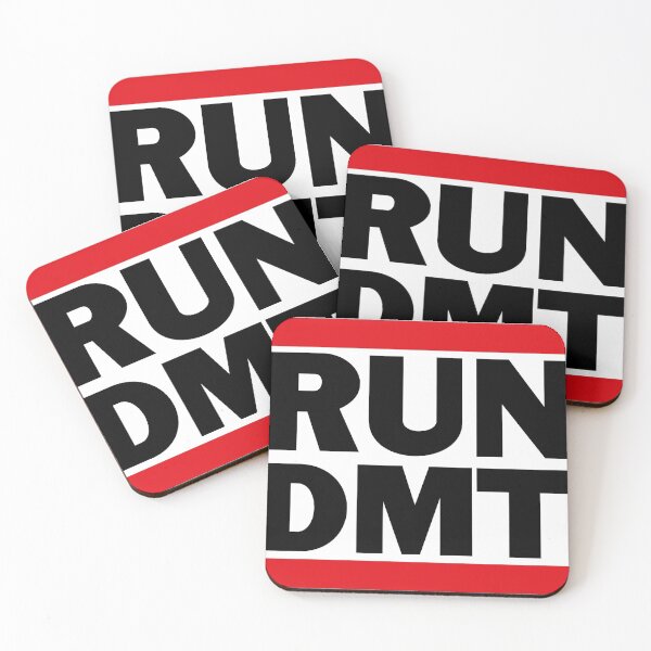 Item preview, RUN DMT logo,  black, white, red text design - white designed and sold by vintagegraphic.