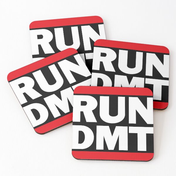 Item preview, RUN DMT logo,  black, white, red text design - black designed and sold by vintagegraphic.