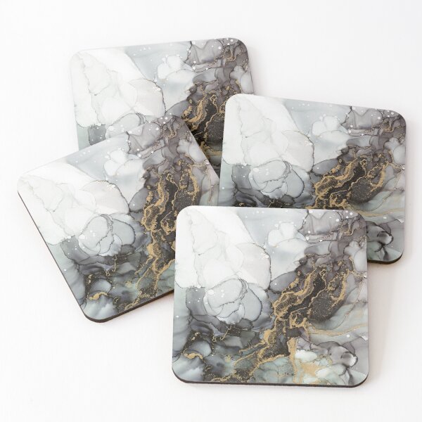 Item preview, Black and Gold Marble Storm designed and sold by Olga Shvartsur.
