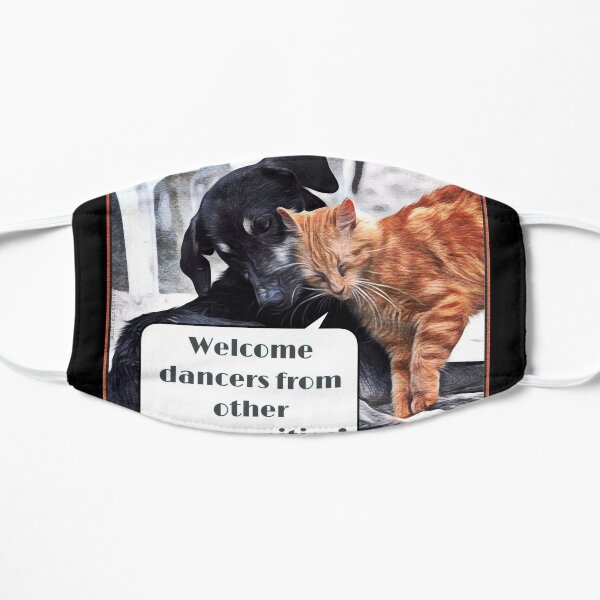 Milonga Cat - Welcome Dancers From Other Communities Mask