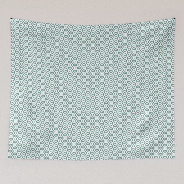 Item preview, Navy blue aqua circles pattern designed and sold by OmniaStore.
