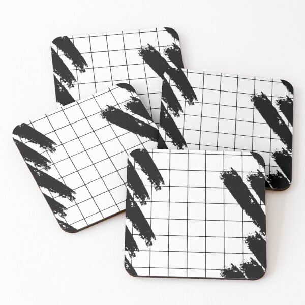 Item preview, Black & White Grid with Black Dashes designed and sold by Dots and Dashes  Co..