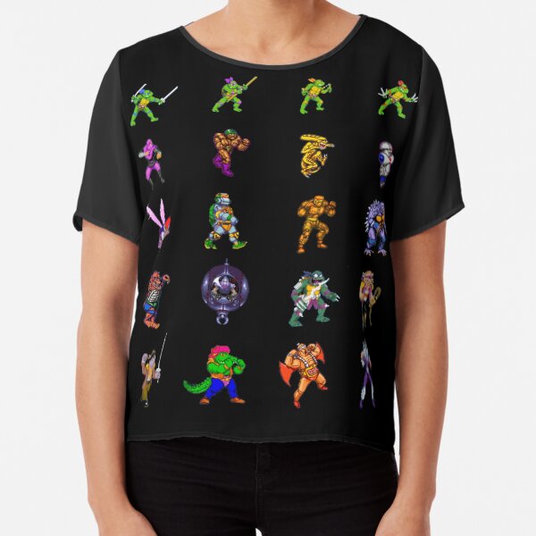 Turtles in time roster Chiffon Top