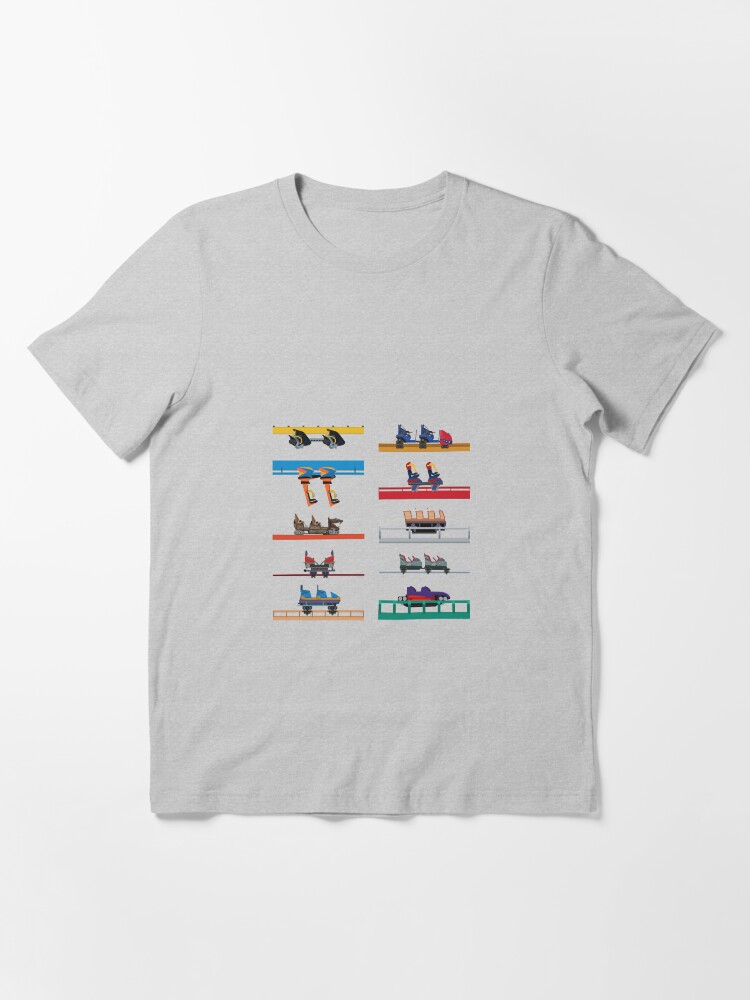 Alternate view of Six Flags Fiesta Texas Coaster Cars Design Essential T-Shirt