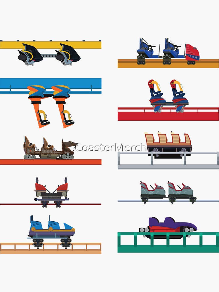 Six Flags Fiesta Texas Coaster Cars Design by CoasterMerch