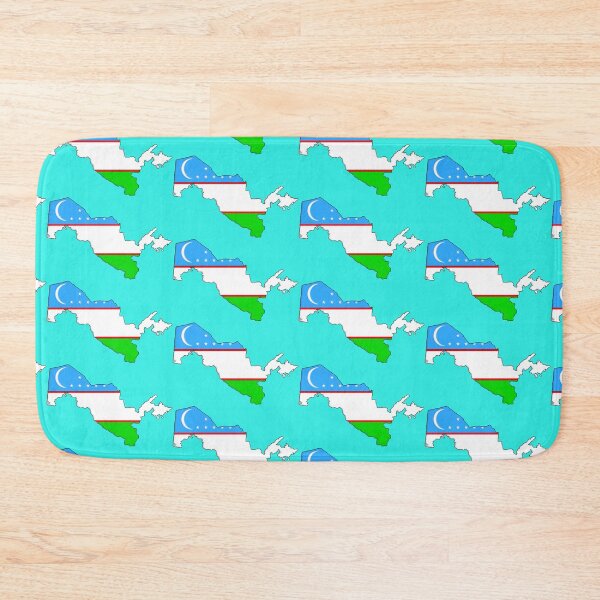 Item preview, Uzbekistan Map With Uzbek Flag designed and sold by Havocgirl.