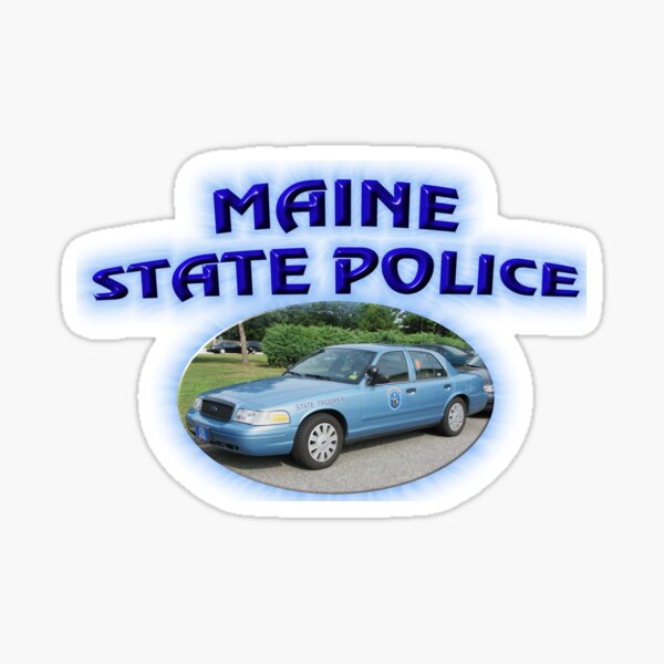 Maine State Police Cruiser Sticker