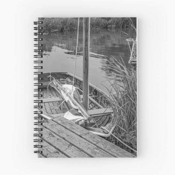 Item preview, Small wooden boat moored to a quay heading on the Norfolk Broads designed and sold by yackers1.