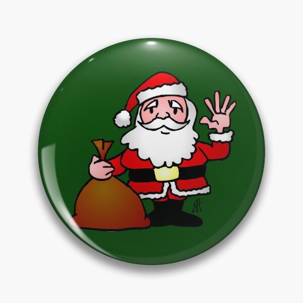 Item preview, Santa Claus waving designed and sold by cardvibes.