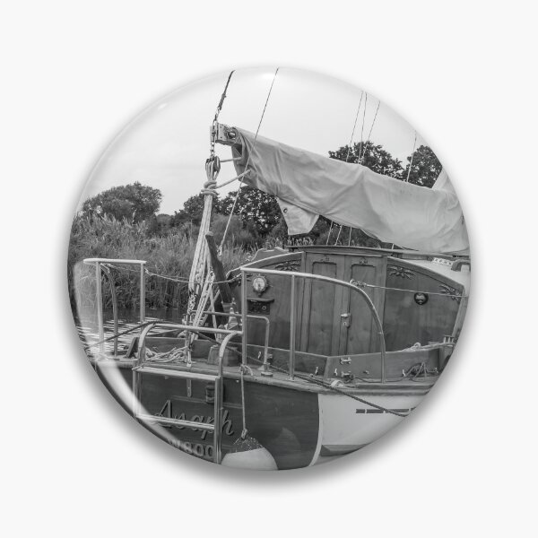 Item preview, Traditional Broads boat moored to a wooden quay heading designed and sold by yackers1.