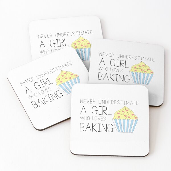 Item preview, NEVER UNDERESTIMATE A GIRL WHO LOVES BAKING  designed and sold by bargaboot.