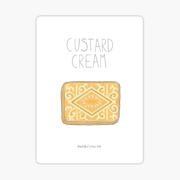 Custard Cream Sticker